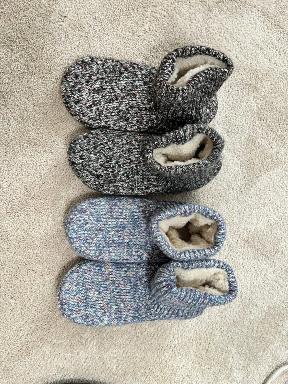 Lot of 2 New Bombas Sherpa Lined Gripper Bootie Slippers Unisex M W9-11.5 M7-9.5